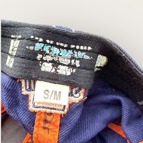 University Of Illinois Fighting Illini Adjustable Baseball Cap Orange Navy Grey - Picture 7 of 7